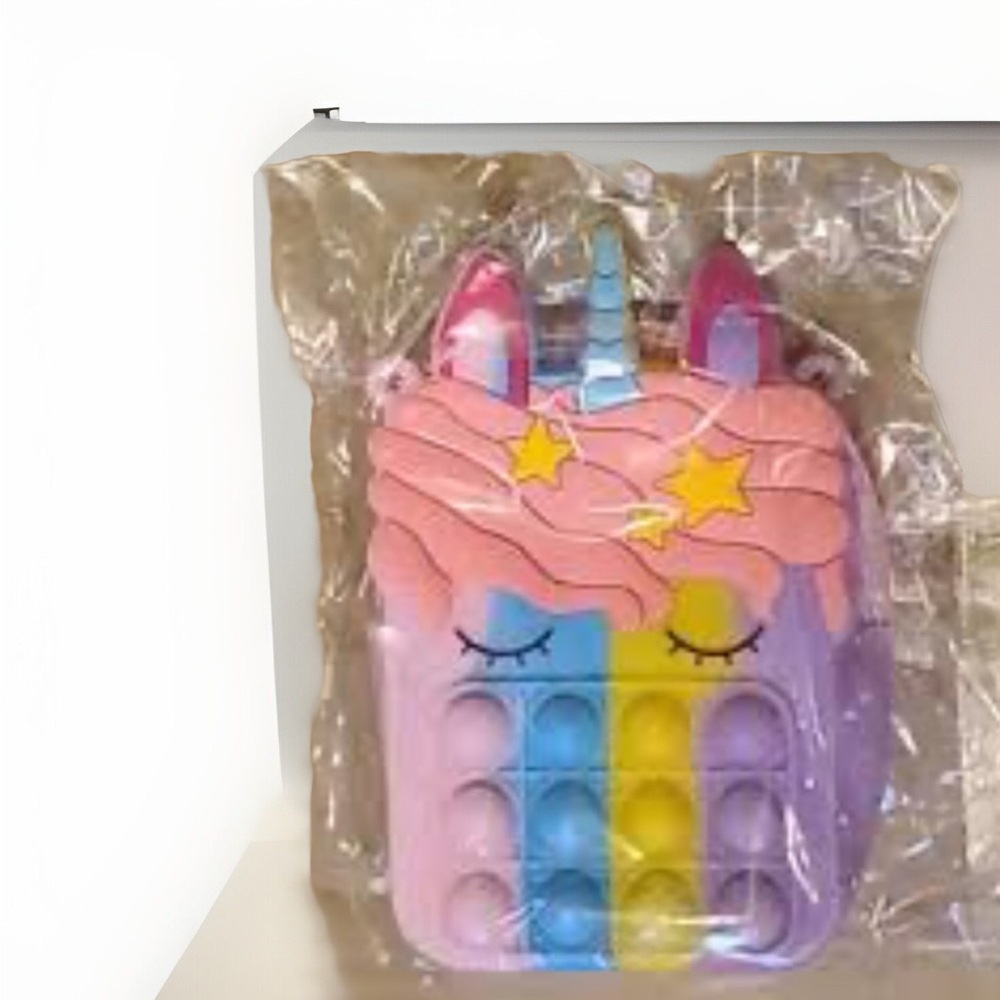 New Pop It Unicorn Bags for Girls Fidget Toys Purse for Playful Fun